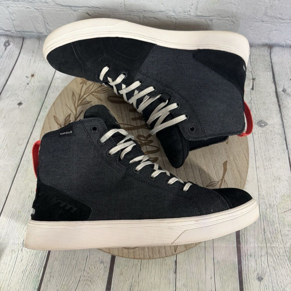 REV’IT High Top Riding Shoes Men 8.5 Black Street Motorcycle Urban Waterproof